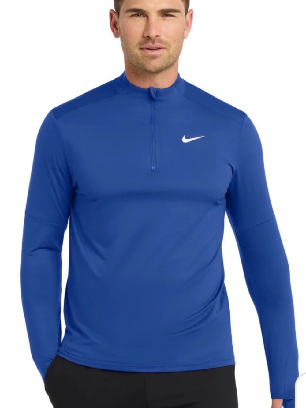 Nike Men’s Royal Blue Quarter-Zip Performance Jacket, Medium